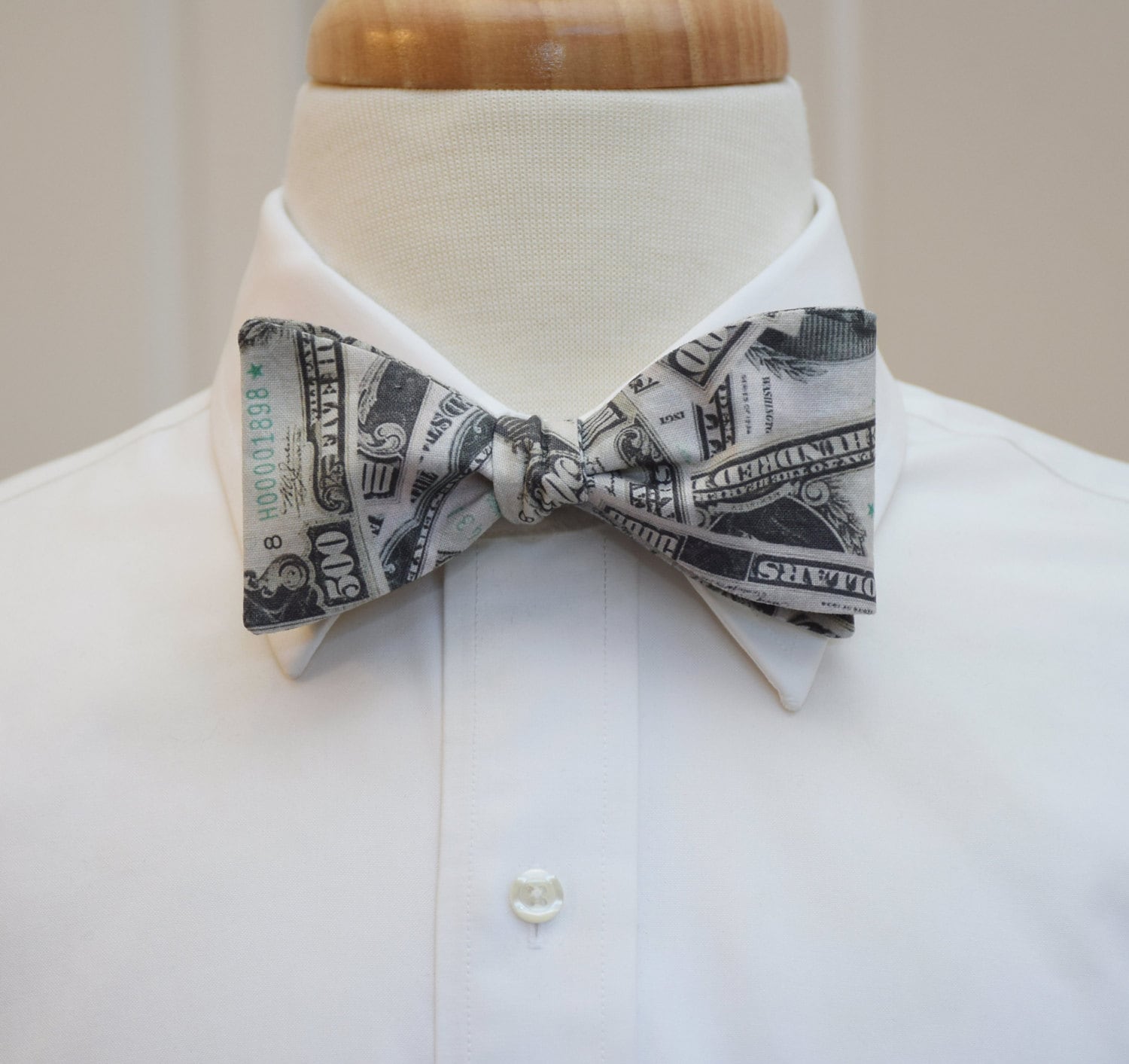 Bow Tie US money design, 500 bucks bow tie, US money bow tie, Wall St