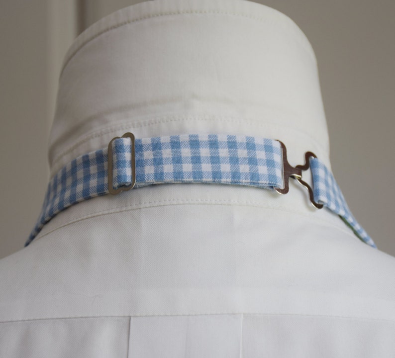 traditional bow tie Men/'s Bow Tie groomsmen gift checked bow tie groom bow tie blue bow tie wedding bow tie blue and white gingham
