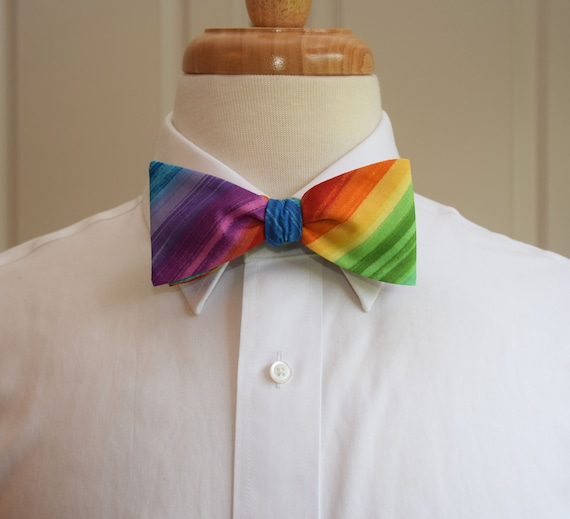 LGBTQ Bow Tie Rainbow Gay Pride LGBT Pride Rainbow Pride - Etsy Singapore