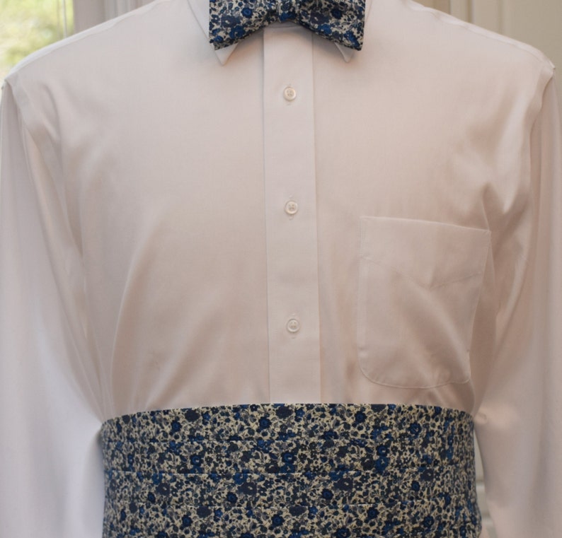 Custom Cummerbund Match Bow Tie Wedding Accessory Groom Etsy