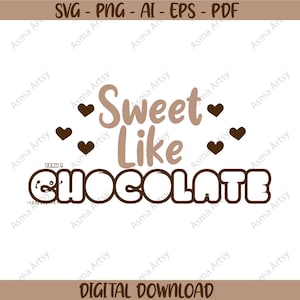 Chocolate Lover Gift SVG Chocolate Quote Digital Download Chocolate Art Print Funny Chocolate Poster Chocolate Decor Clipart for Shirt