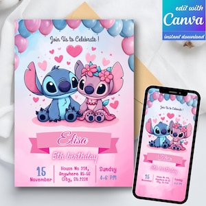 Faire-part d'anniversaire modifiable au point, invitation de fête d'enfants numérique imprimable, carte d'anniversaire à thème point personnalisé, modèle à téléchargement immédiat