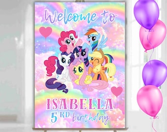 Couverture My Little Pony Sur Mesure - Coton Et Polaire - Pinkie Pie Arc-en-Ciel