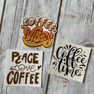 Coffee Lover Stickers, Coffee Addict Gift