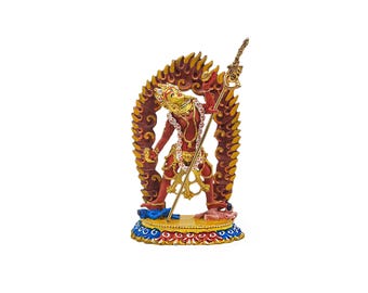 4-Inch Vajrayogini Buddhist Miniature Statue, Thangka Color Finishing