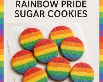 Rainbow Pride Sugar Cookies Recipe: Easy DIY Baking (PDF Pattern)