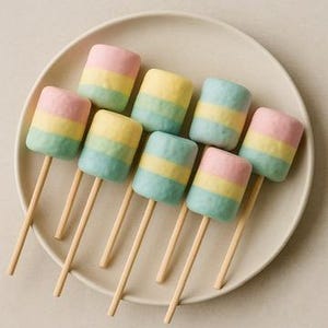 Meilleure recette de sucettes glacées au chocolat arc-en-ciel et à la guimauve