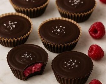 Receta de tazas de chocolate con frambuesa aterciopelada (Descargar)