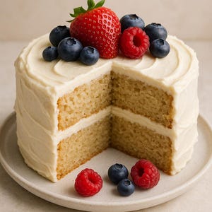 Vegan & Gluten-Free Vanilla Cake