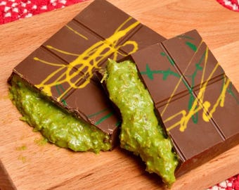 Barra de chocolate Kadayıf con pistacho de Dubai, la mejor receta