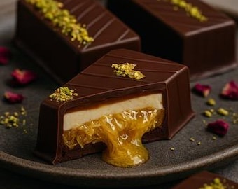 Receta de barras de chocolate Dubai Kadayif Künefe (descargar)