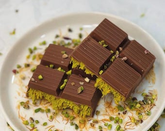 Receta de barra de chocolate Kadayif con pistacho de Dubái (descargar)