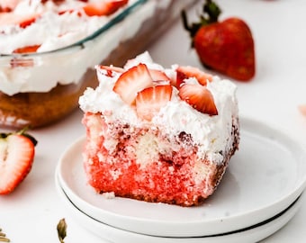 Recept på jordgubbskrämstårta (nedladdning)
