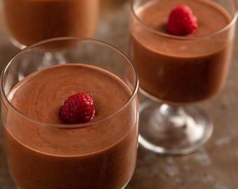 Receta de mousse proteico de chocolate negro (Descargar)