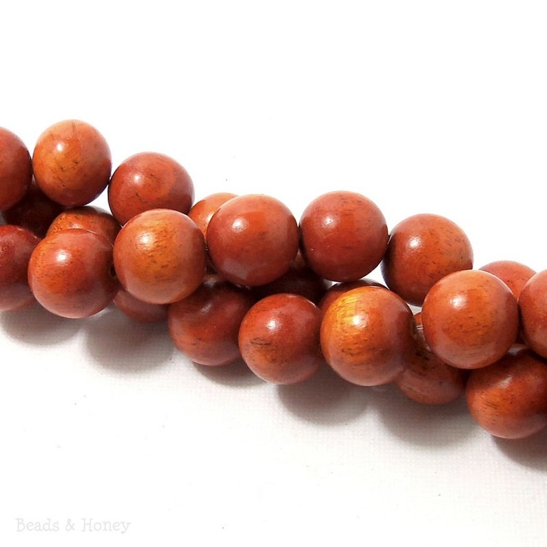 Sibucao 14mm 15mm Natural Redwood Beads Wood Bead Round Etsy