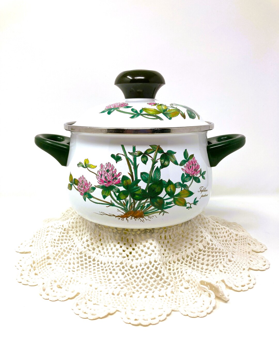 Vintage Villeroy & Boch Enamel Pot With Lid Made in Germany Etsy