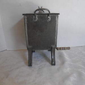 Antique Fries Churn, Butter Churn, Primitive Butter Churn, Tin Butter Churn, Old Butter Churn
