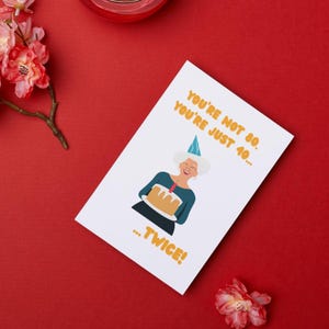 Hilarious 80th Birthday Card: Perfect Gift for Her Special Day! | funny birthday card | 80 years | digital download | instant download |