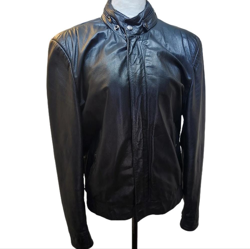 80’s cellini collection flight jacket 80s Cellini Collection Flight Jacket