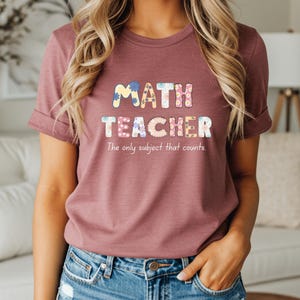 T-shirt amusant pour professeur de mathématiques : la seule matière qui compte - Cadeau éducateur