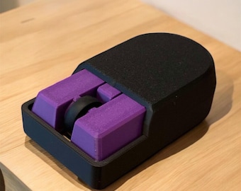 Custom 3D Printed Retro-Futuristic Computer Mouse Ergonomic Computer Mouse Personalize Unique Tech Nerd gift