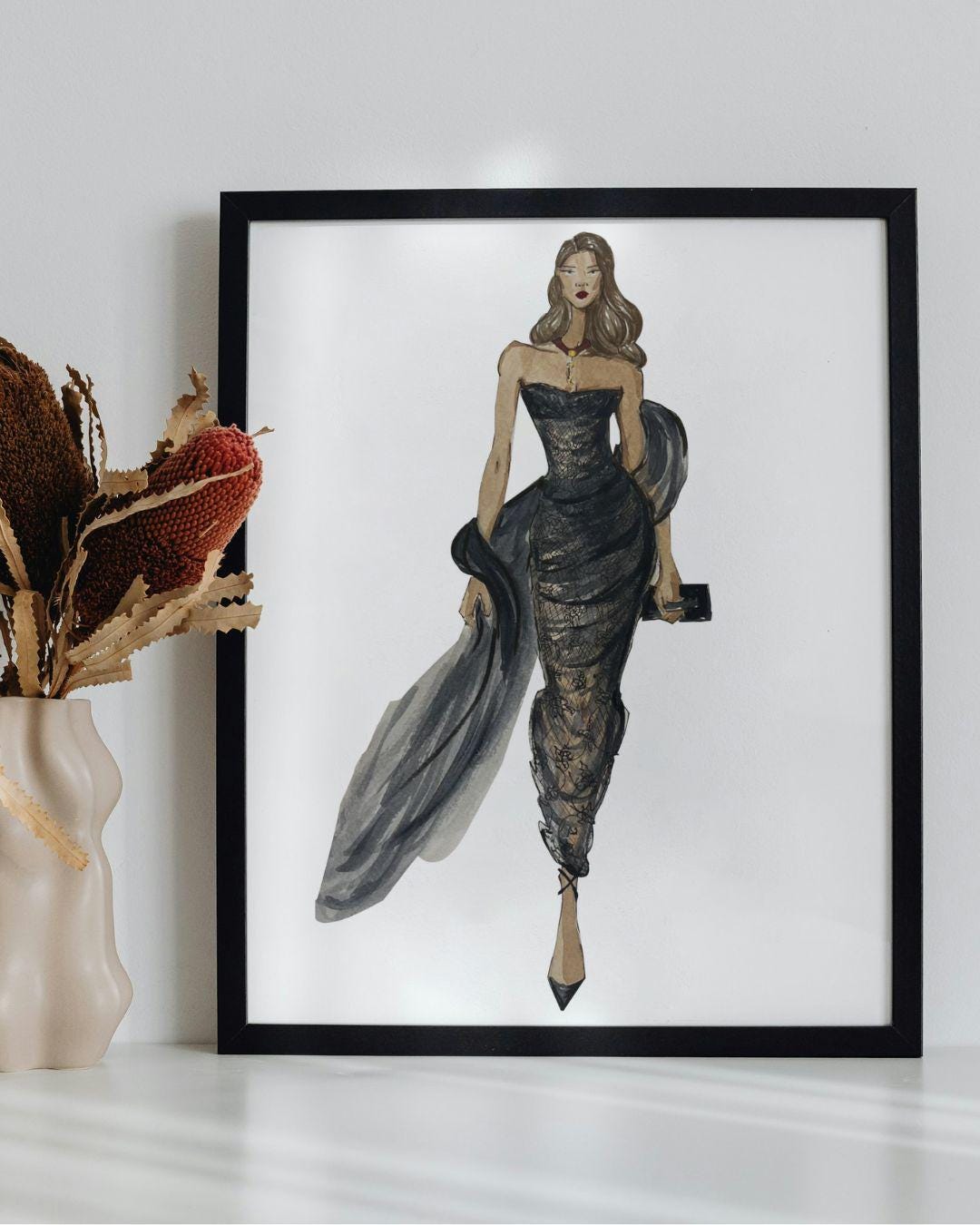 Black and Beige Gown - Etsy Black and Beige Gown - Etsy