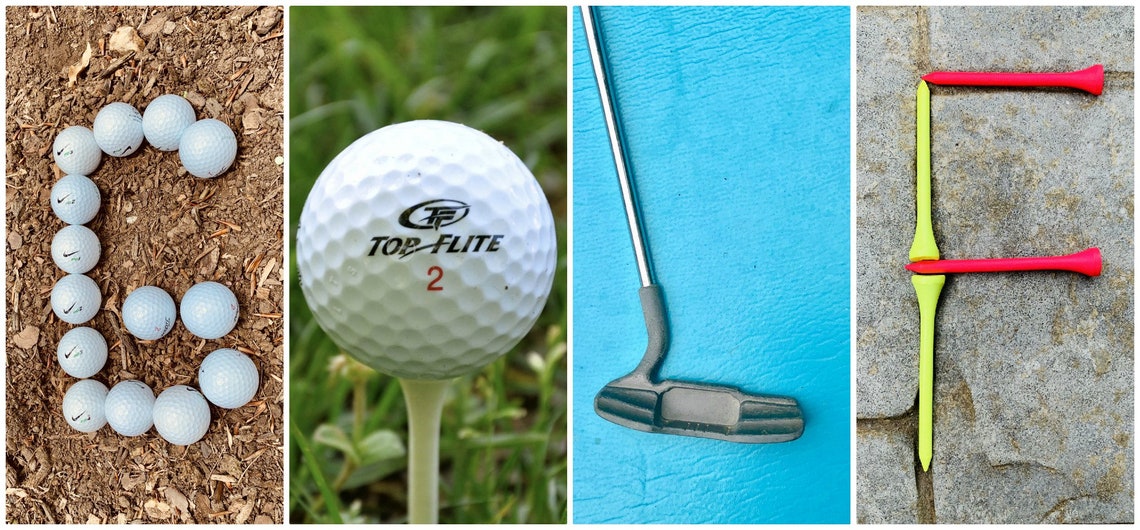 Alphabet Art Photos Personalized Golf Letter to Create Your Etsy