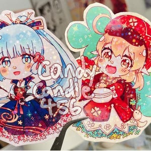 Klee/Ayaka Genshin Vinyl Stickers