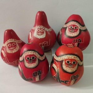 Peruvian Gourd Ornament Christmas Tree Fine Handcarved Handmade Folck Art Peru Choose your Ornament ***Perfect gift for Christmas***