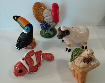 Peruvian Animal Ceramic Clay  Figurine Handmade Handpainted Collectable New Art Peru Perfect gift Choose your favorite Animal