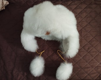 Baby Alpaca Fur Hat Fine So Soft Unisex Fine Handmade Art Peru Ear Flap Warm