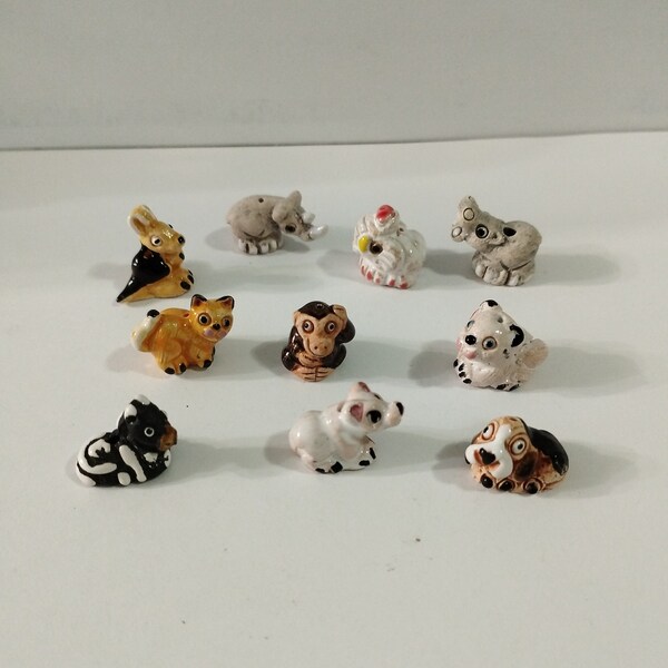 Ceramic Animal Beads Etsy