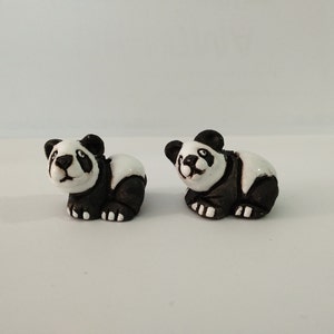 2 Large Animal Ceramic Bead Clay Peruvian Mixed Model Handmade Handpaimted New Art Peru *Choose your pair*