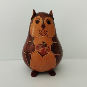 Squirrel Peruvian Gourd Ornament Extra Fine 100% Handmade Folck Art Peru  New Choose your Ornament ***Perfect gift for Christmas***