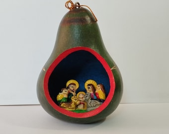 NATIVITY Peruvian Gourd Ornament Christmas Tree Handmade Folck Art New Peru  Choose your Nativities ***Perfect gift for Christmas***