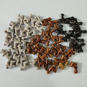 10 peruanische Keramik Lama Bead Clay Mixed Modell Handmade New Art Peru. Miniatur peruanischen Keramiktier Perle