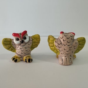 2 Large Animal Ceramic Bead Clay Peruvian Mixed Model Handmade Handpaimted New Art Peru *Choose your pair*