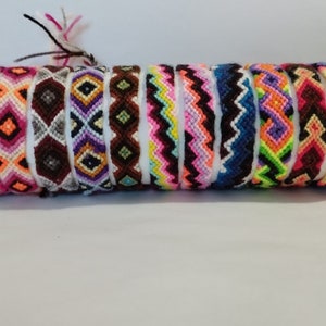 Peruvian Wool Friendship Bracelet x5 x10 x15 x20 x25 Handmade Ethnic Mixed Models New Folck Art Peru image 2