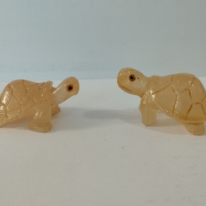 Mini Peruvian Turtle Carving  Calcite Gemstone Figurine Hand Carved Handmade Collectable New Art Peru Choose your carved animal stone
