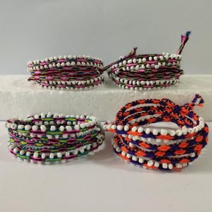 Pulsera de Amistad Peruana Wrap Unisex Nuevo Arte Folck Étnico Perú Recibes 1 pulsera de la amistad que están en las fotos