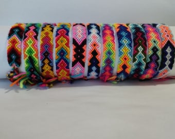 Peruvian Wool Friendship Bracelet x5 x10 x15 x20 x25 Handmade Ethnic Mixed Models New Folck Art Peru