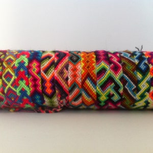 Peruvian Wool Friendship Bracelet x5 x10 x15 x20 x25 Handmade Ethnic Mixed Models New Folck Art Peru image 8