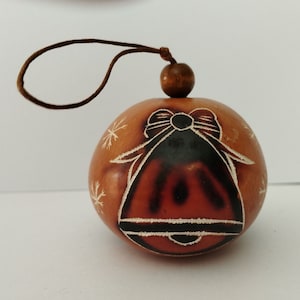 Peruvian Gourd Ornament Christmas Tree Fine Handmade Handpainted Folck Art Peru Choose your Ornament ***Perfect gift for Christmas***