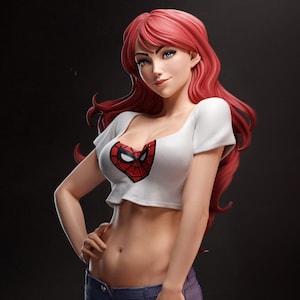 Unpainted Mary Jane resin figure