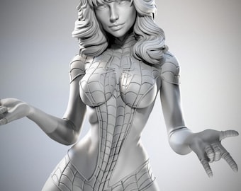 Unpainted Spinneret Mary Jane resin figure