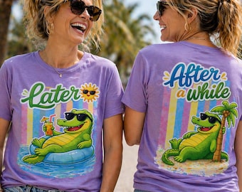 Later Gator PNG Bundle – After While Crocodile, Girly Catch Phrase Designs for Shirts & Stickers