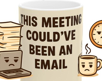 Personalized Office Mug - Workday Humor Cartoon Ceramic Coffee Cup Gift