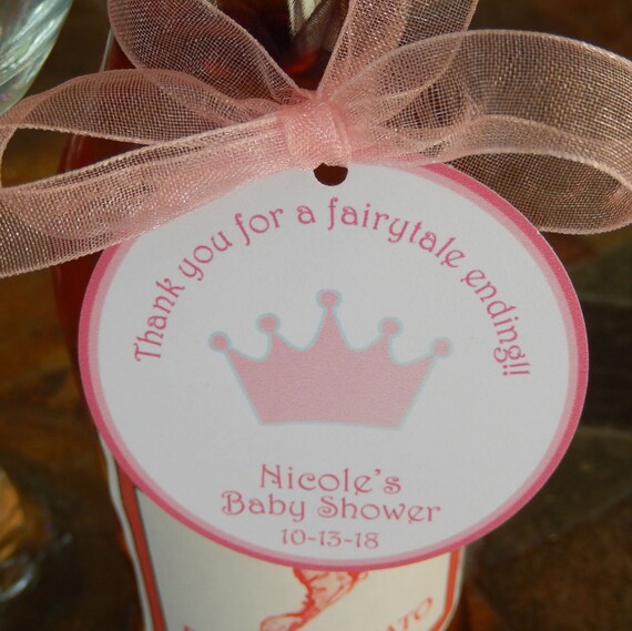 40 Baby Shower Custom 2 Thank You Favor Tags For Your Mini Wine