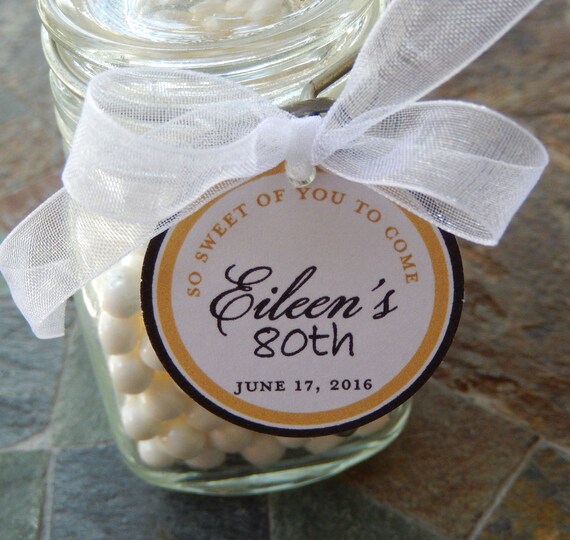 40 Birthday Custom Small 15 Favor Tags For Your Cake Pops And