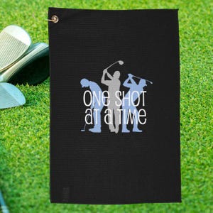 Golf Towel, Motivational Quote, Sports Towel, Golf Accessories, Golf Gift, Golf Lover Gift, Golfing Towel